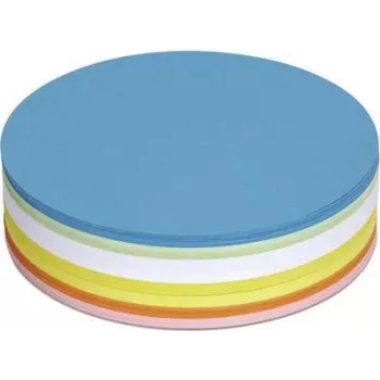 Maul Moderation Cards 6395099 Circle Ø 18,5 cm White, kollane, oranž, Red, Green, Blue, 250St (6395099)