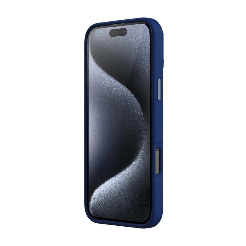 Magnetiline kaitseümbris Nillkin LensWing Apple iPhone 16 Pro Maxile — Sinine, MagSafe-ühilduv, kõrgendatud kaameraääris