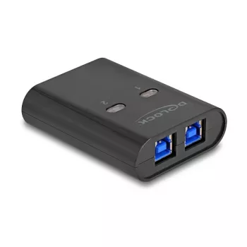 DeLOCK USB-lüliti, 2 arvutit 1 seadmele, 5 Gbps, must