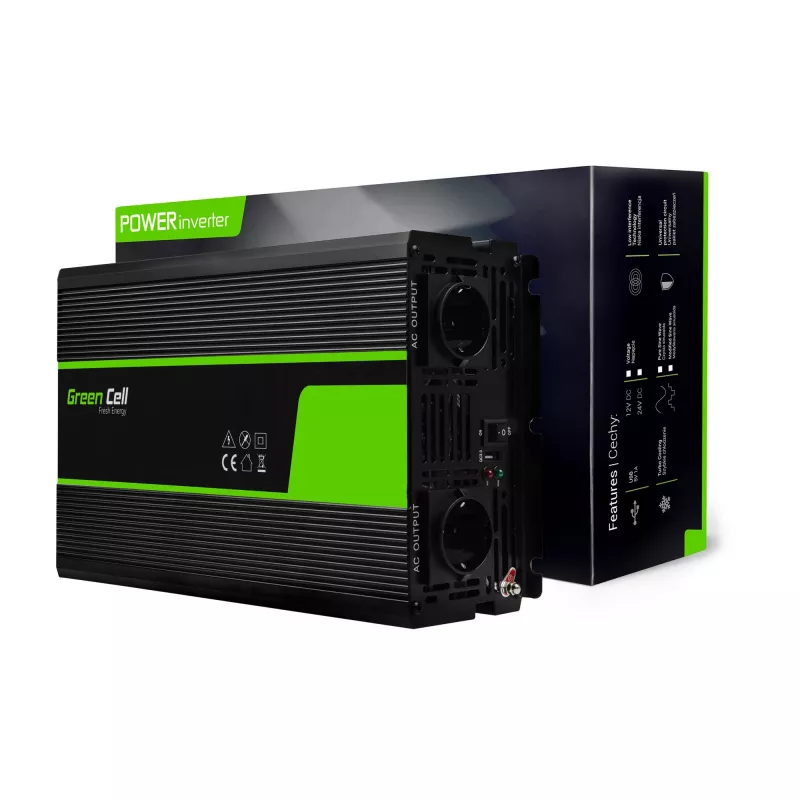 Green Cell INV11 toiteadapter/inverter Auto 2000 W Must