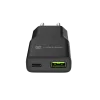 Toiteadapter NATEC Ribera NUC-2377 — 1×USB-A, 1×USB-C, 3 A väljund