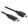 USB-kaabel DeLOCK 0,5m USB2.0-C Mini-B 83335