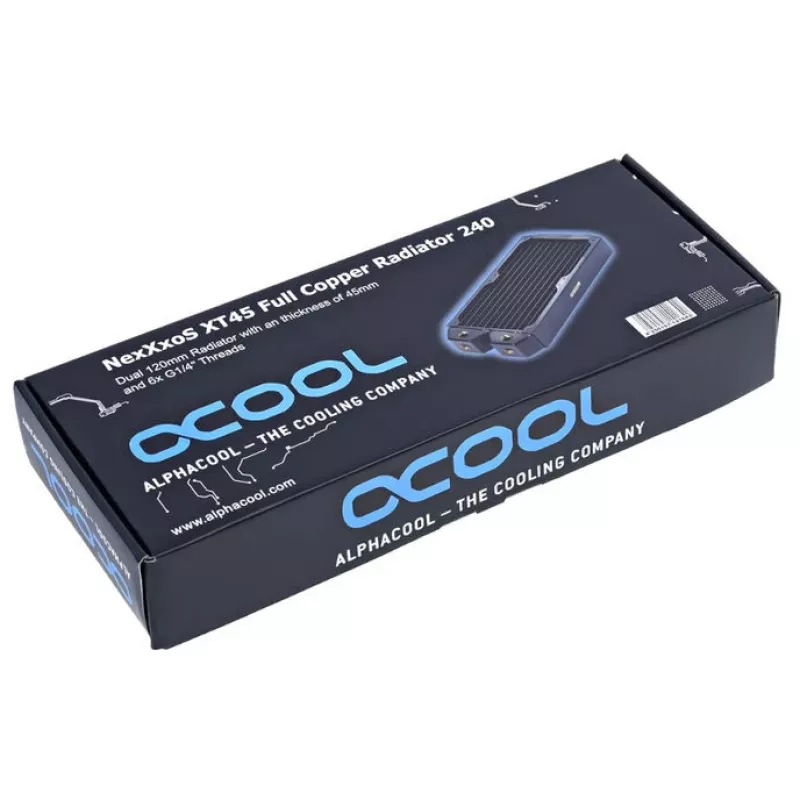 Alphacool NexXxoS XT45 Full Copper Radiator – 240mm, must