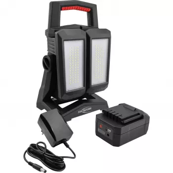 Töötuli ANSMANN HS4500R-DUO akutoitega 4500 lm, kaasaskantav LED-prožektor
