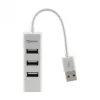 Sbox H-204W USB 4 pordiga jaotur kookosvalge