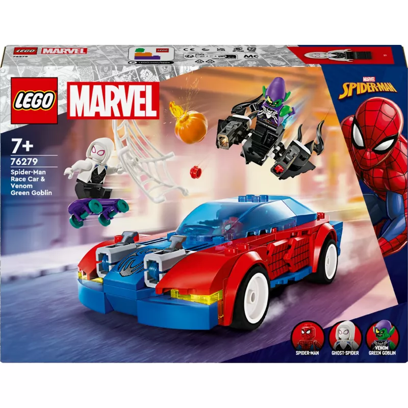 Lego Marvel 76279 Ämblikmehe Võidusõiduauto & Roheline Goblin – ehituskomplekt