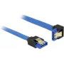 SATA kaabel DeLOCK 85088 0,1 m SATA 7-pin Must Sinine