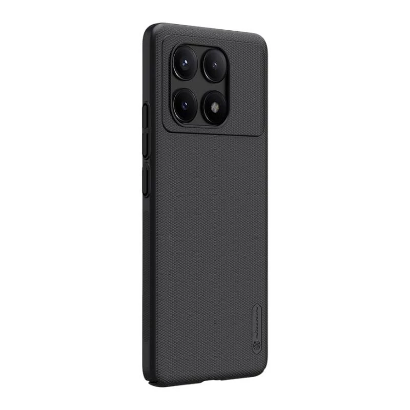 Kaitsev telefoniümbris Nillkin Super Frosted Shield Pro Xiaomi Redmi K70E / Poco X6 Pro 5G jaoks — must, kõva matt libisemiskindel