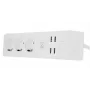 Pistikupesadega toitejuhe Tellur — WiFi nutikas toitejuhe 3 vahelduvvoolu pesa ja 4 USB pordiga (4 A)