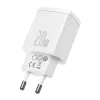 Seinalaadija Baseus Compact 1x USB-A + 1x USB-C 3A, kompaktne reisilaadija