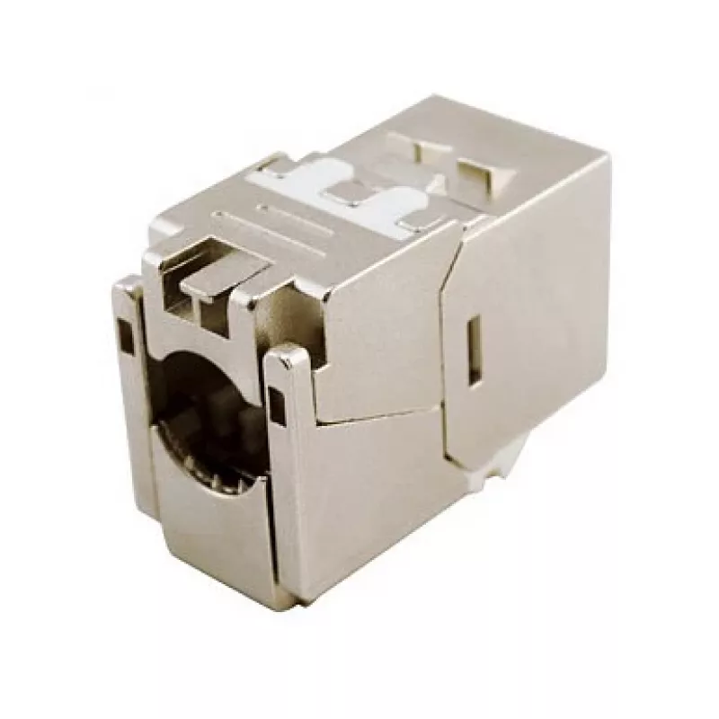 Shielded Cat.6A õhuke Keystone Jack, EQUIP 767223, Toolfree, RJ-45, lame, Silver, 8 pcs