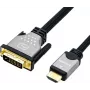 ROLINE 11.04.5876 Videokaabel-adapter 1,5 m HDMI Type A (Standard) DVI-D Must - Hõbedane (11.04.5876)