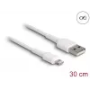 USB-laadimiskaabel DeLOCK 87866 iPhone'ile, iPadile, iPodile 30 cm