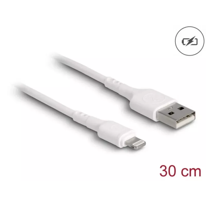 USB-laadimiskaabel DeLOCK 87866 iPhone'ile, iPadile, iPodile 30 cm