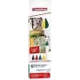 Markerikomplekt Edding 4600, 5 tk, ümarots, mitmevärviline, karbis, valmistatud Saksamaal