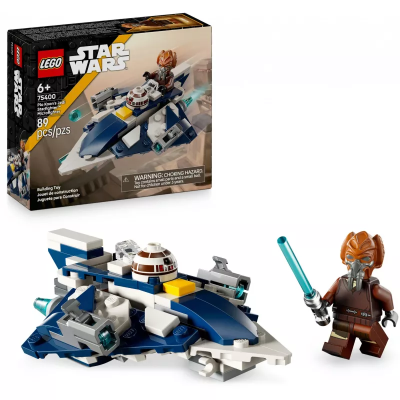 LEGO Microfighter Star Wars Plo Kooni Jedi tähelaev 75400 — 89 osa, 1 minifiguur, vanus 6+
