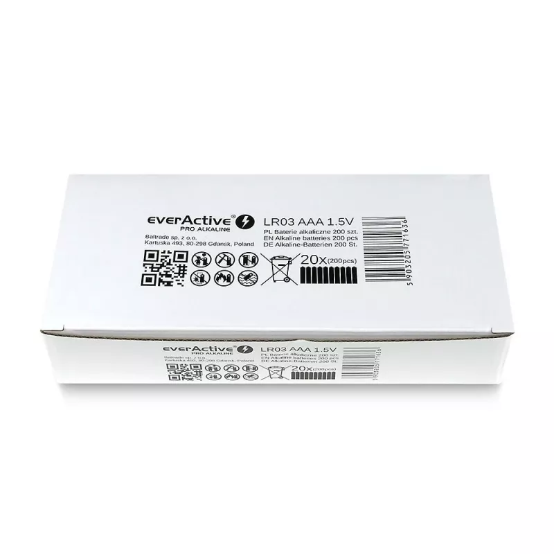 Ühekordne leelispatarei everActive LR0310PAK AAA 1,5 V 1250 mAh pakis 10 tk