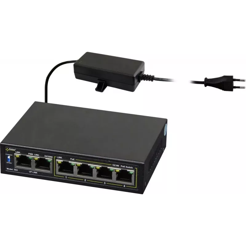 Võrgulüliti PULSAR Switch POE Pulsar S64 4 porti 2 üleslingi