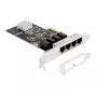 DeLOCK PCI Express x4 kaart 4 x RJ45 Gigabit LAN RTL8111 - PCIe - RJ-45 - PCIe 2.0 - hõbedane - PC - Windows 10 - Windows 11 - Windows 8.1 (88618)