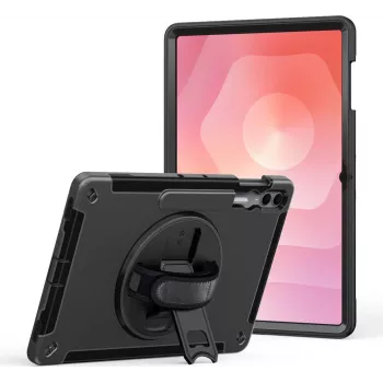 Kaitsva töökindla aluse ja käsipaelaga ümbris, jt berlin, Samsung Galaxy Tab S11 Ultra – must