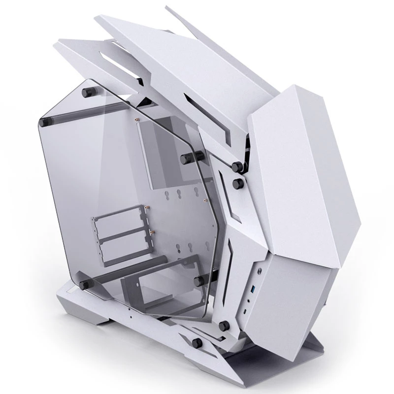Mini Micro-ATX torn Jonsbo MOD3 karastatud klaasist valge PC korpus, Mini-ITX/Micro-ATX tugi