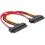 SATA-kaabel DeLOCK 84406 22pin / 22pin FM 0,2m punane