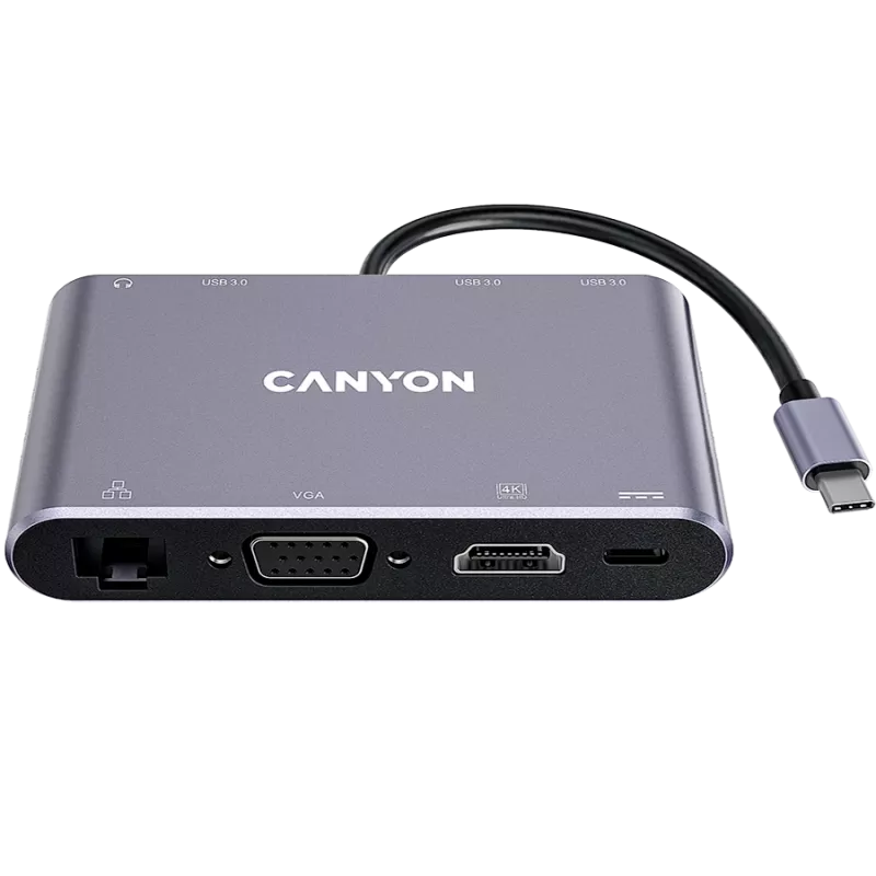 Canyon DS-14 - dokkimisjaam - USB-C - VGA, HDMI