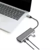 LogiLink USB 3.2 Gen2 jaotur 7+1 pordiga 2x USB-A 5x USB-C PD 100W alumiinium
