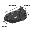 Peakomplekt FreedConn R1 PLUS E mootorratta Bluetooth-sidesüsteem, Bluetooth 5.0+EDR, ulatus 1000 m, IP65, FM, 1080p video, 30 h kõneaeg