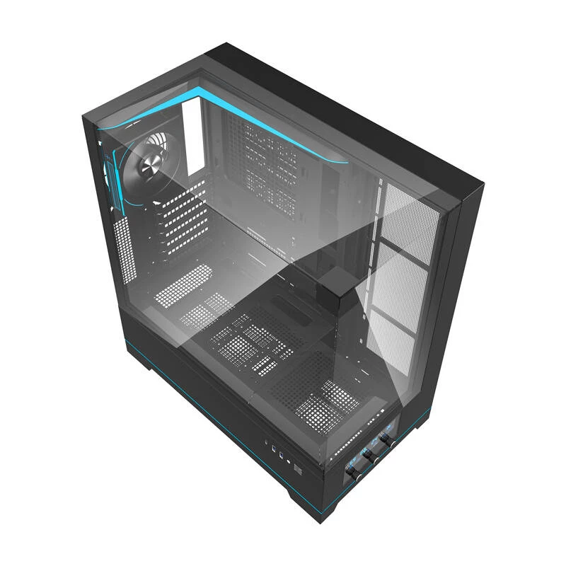 Darkflash DY450 PRO arvutikorpus (must) + 1 ventilaator