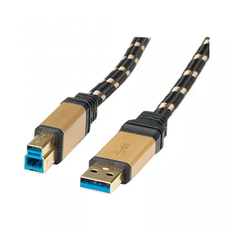 ROLINE Gold – USB-kaabel – USB tüüp A (isas) USB tüüp B (isas)