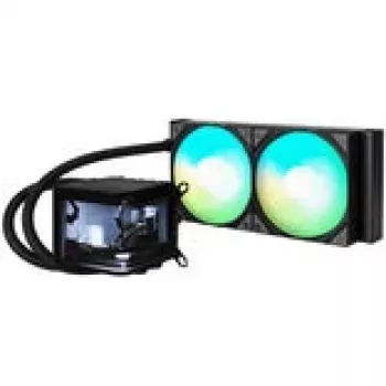 Jonsbo D32 STD arvutikorpus + TRYX PANORAMA täielik vedelikjahutus, ARGB - 240 mm, must