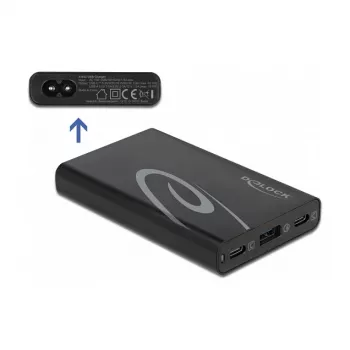 DeLOCK USB-laadija 2 x USB USB-C PD 3.0 + 1 x USB Type-A, 60 W