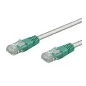 Wentronic Goobay CAT 5e crossover-paikakaabel, U/UTP, hall, roheline, hall-roheline, 0,25 m - CCA vasegu (68609)