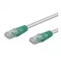 Wentronic Goobay CAT 5e crossover-paikakaabel, U/UTP, hall, roheline, hall-roheline, 0,25 m - CCA vasegu (68609)