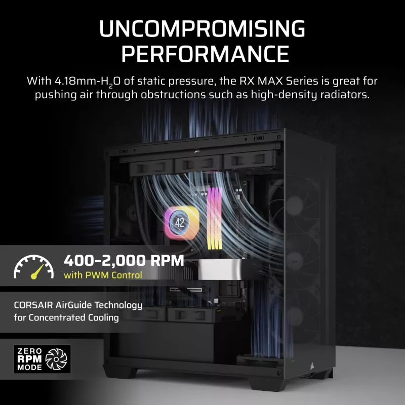 Corsair iCUE LINK RX120 MAX 120mm Case Fan - must