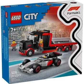 LEGO CITY 60493 F1 esitlusveok koos Audi F1 võidusõiduautoga