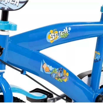 Lasteratas HUFFY Disney Stitch 16-tolline abirataste ja piduripedaaliga