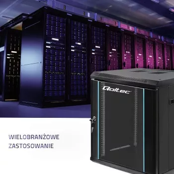19-tolline püstikapp QOLTEC 54467, 12U, 600x635x600 mm