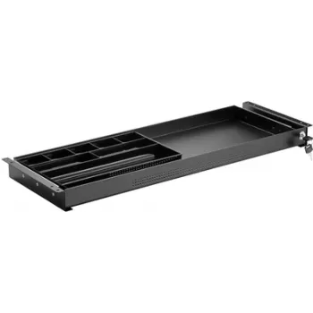 SpeaKa Professional SP-10938492 lauaalune sahtel 740 mm x 449 mm lukustatav Kõrgusvahemik: 50,8 mm (max) Must (SP-10938492)