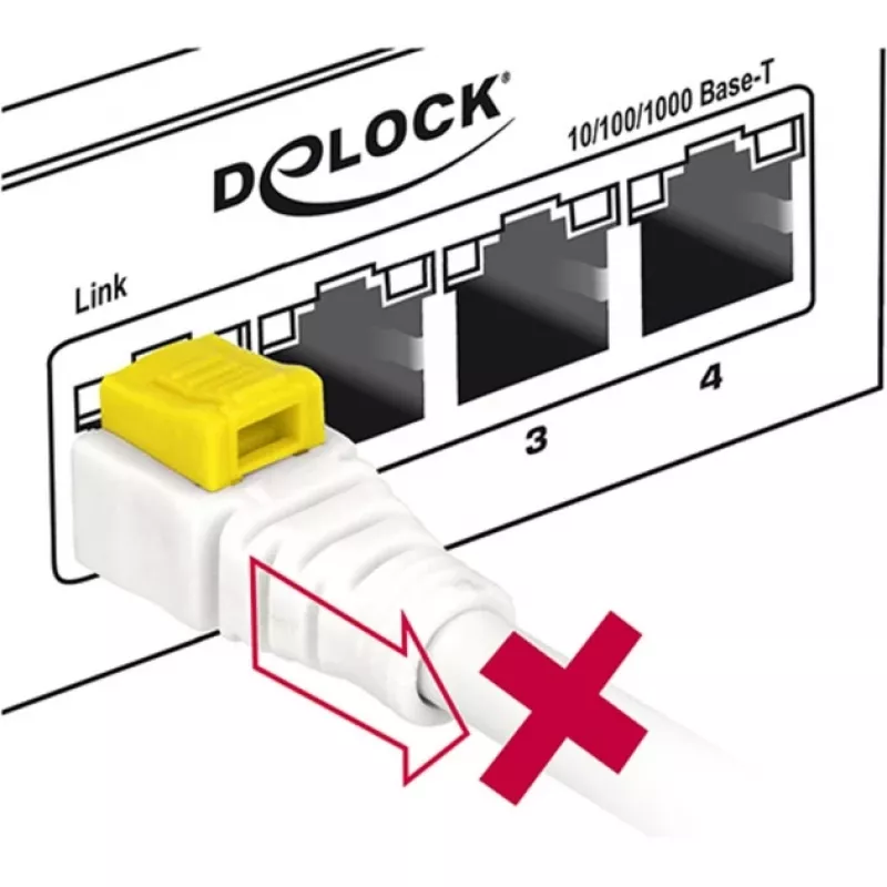 Võrgukaabel DeLOCK 85335 RJ-45 Cat6a 5m Valge