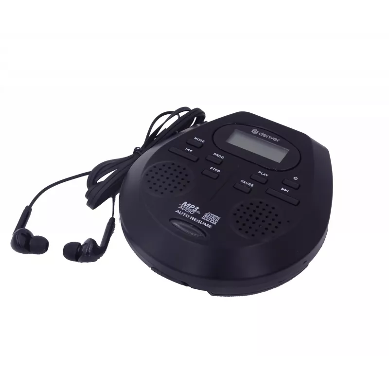 Kaasaskantav CD-mängija Denver DMP-395B must MP3-esitus LCD-ekraan