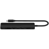 Satechi 7-ühes USB-C Slim Multiport Adapter Ethernet (USB-C PD, 2x USB-A, HDMI 4K, Ethernet, mälukaardilugeja micro/SD) (Must)