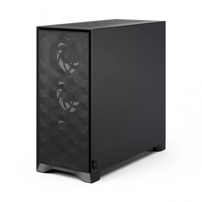 PC korpus Fractal Design Pop 2 Air Must TG Midi Tower — ATX, 3x 120 mm esiventilaatorit, toetab 2,5-tolliseid ja 3,5-tolliseid draive
