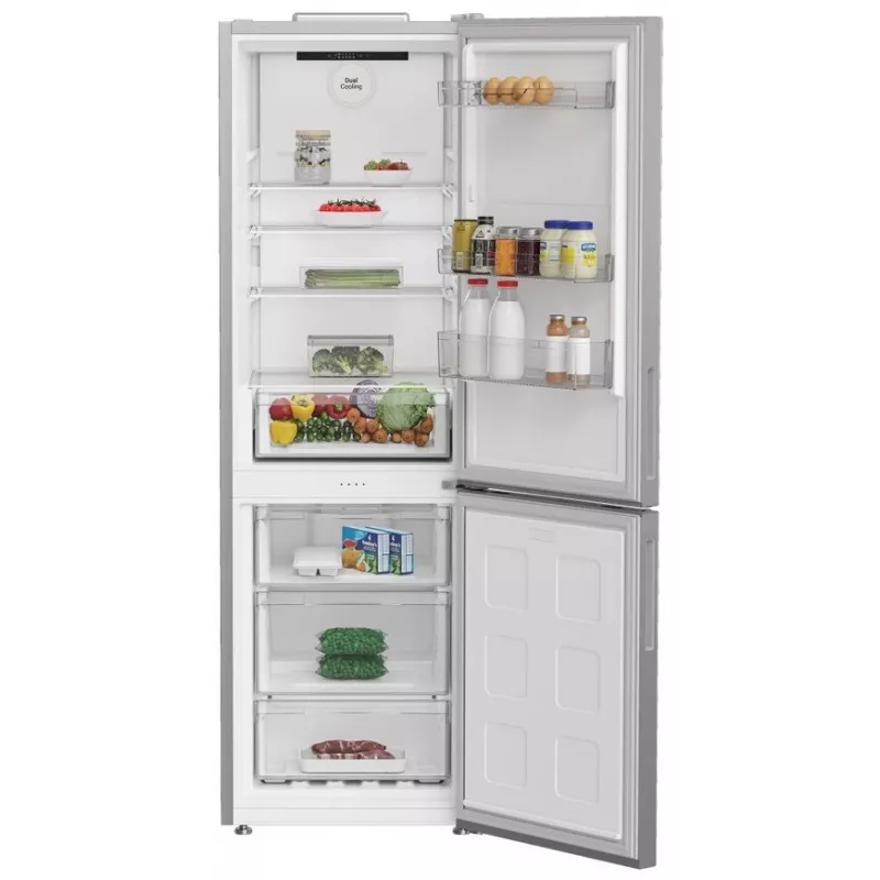 Külmik Indesit INK 25402 S4E | Kombi, eraldiseisev, No Frost, 249 L külmikus / 106 L sügavkülmikus, K 203,5 cm, Energiaklass E, 37 dB, Hõbedane