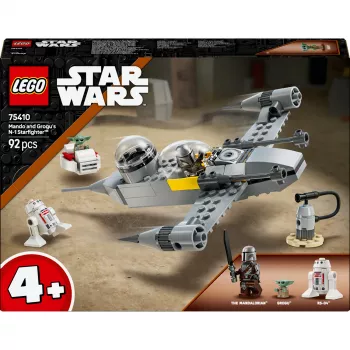 LEGO Star Wars komplekt 75410 N-1 tähelennuki mudel 92 tk, minifiguurid Mando ja Grogu