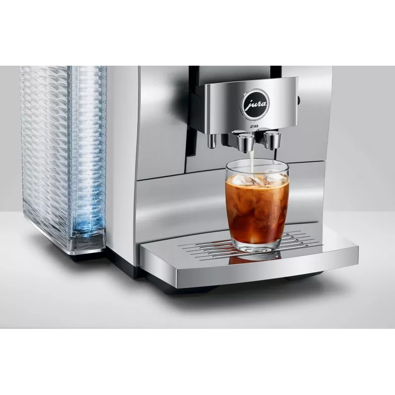 Täisautomaatne espressomasin JURA Z10 (EB) — 2,4 l veepaak, sisseehitatud veskiga, 1450 W, alumiinium/valge