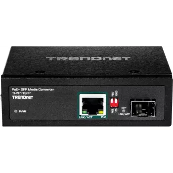 TRENDnet TI-PF11SFP - meediumimuundur - GigE - 10Base-T, 100Base-TX, 1000Base-T - RJ-45 / SFP (mini-GBIC) - kuni 40 km (TI-PF11SFP)