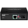 TRENDnet TI-PF11SFP - meediumimuundur - GigE - 10Base-T, 100Base-TX, 1000Base-T - RJ-45 / SFP (mini-GBIC) - kuni 40 km (TI-PF11SFP)