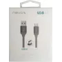 USB 3.2 Gen 1 kaabel, USB-A pistik > USB-C pistik (hõbedane, 1 meeter, varjestatud)